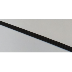 Fiszbina czarna w oplocie, tkana 6mm (FU-06-32)